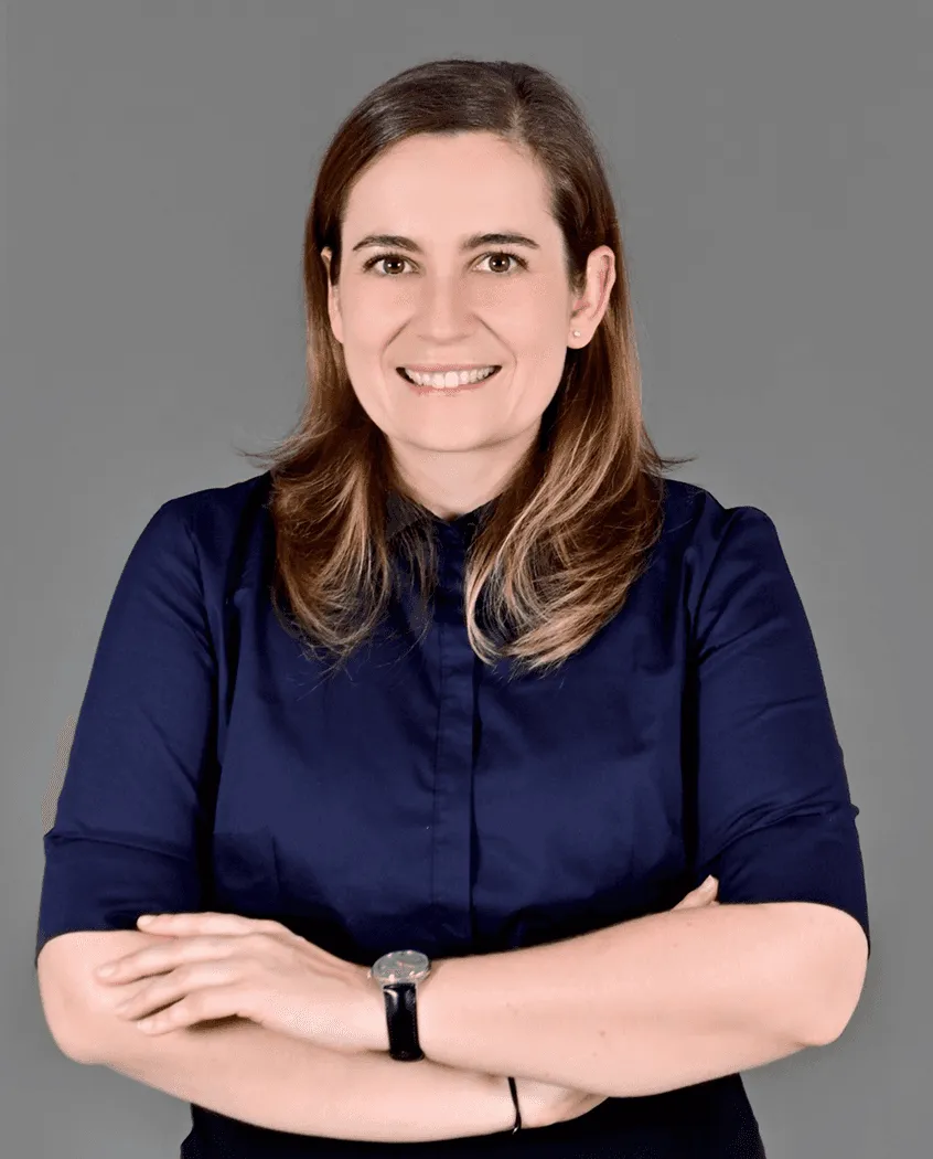 Businesswoman smiling
